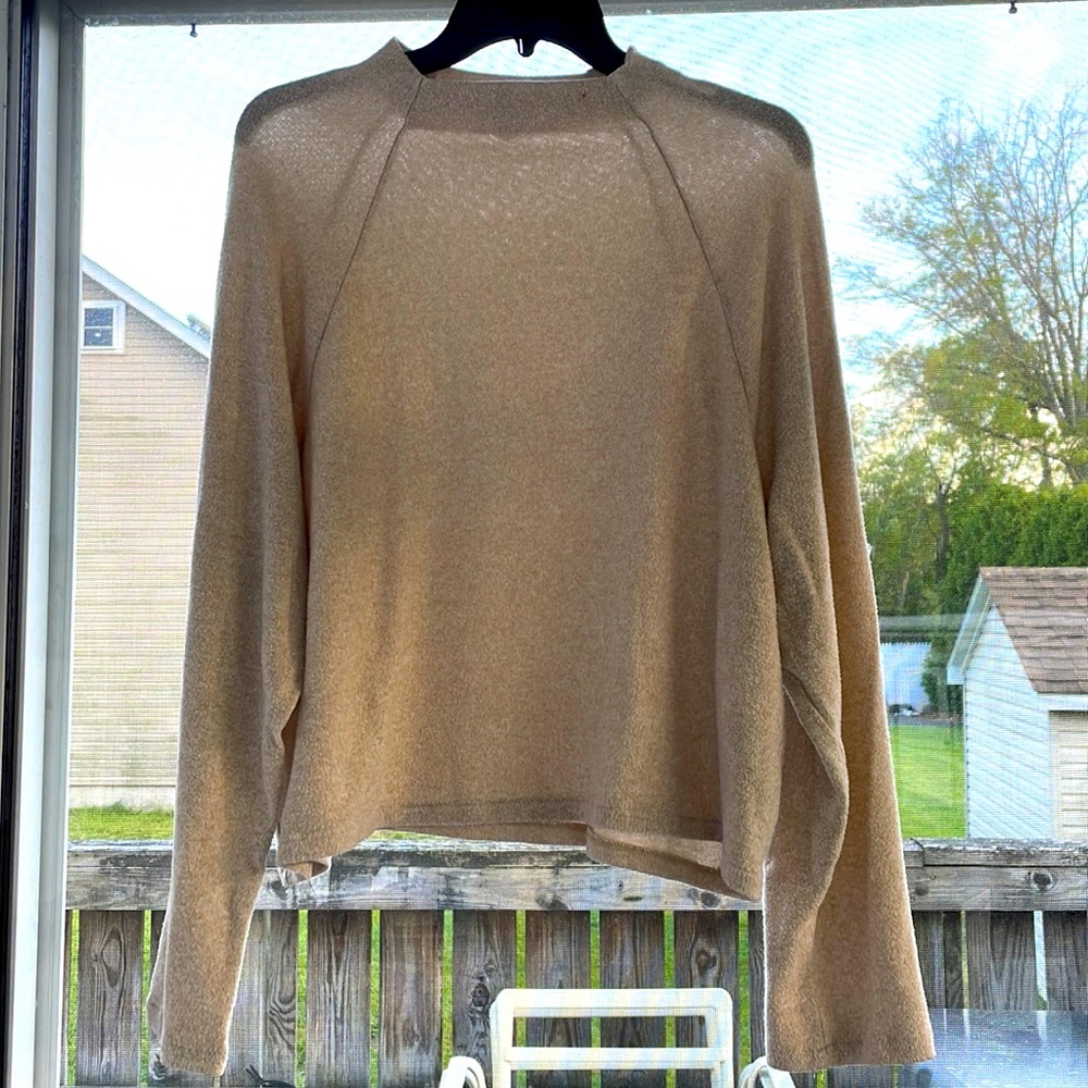 Mock Neck Lightweight Sweater